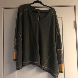 free people olive green thermal